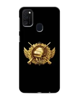 Чехол для Samsung Galaxy M21 с картинкой «PUBG — оранжевый градиент»