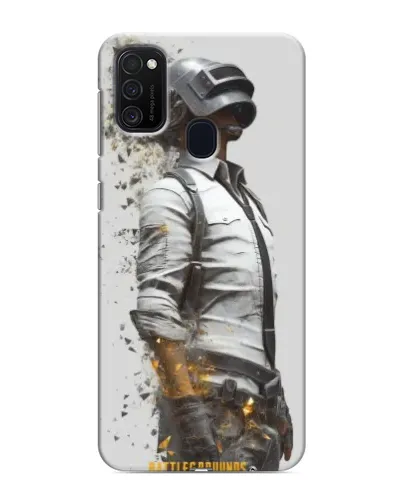 Чехол для Samsung Galaxy M21 с картинкой «PUBG — боец в пыли»