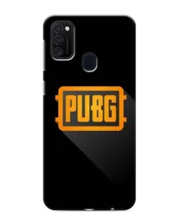 Чехол для Samsung Galaxy M21 с картинкой «PUBG — рамка лого»