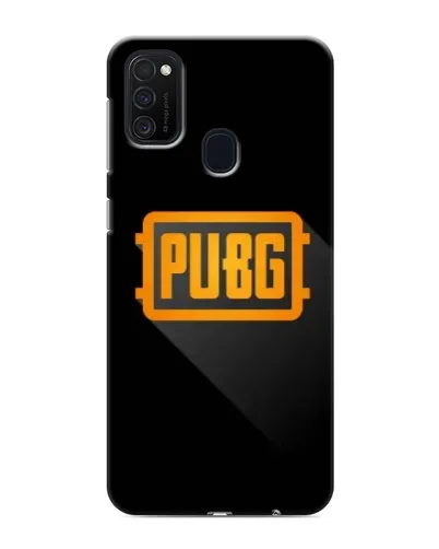 Чехол для Samsung Galaxy M21 с картинкой «PUBG — рамка лого»