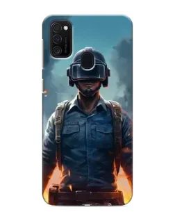 Чехол для Samsung Galaxy M21 с картинкой «PUBG — реалистичный герой»