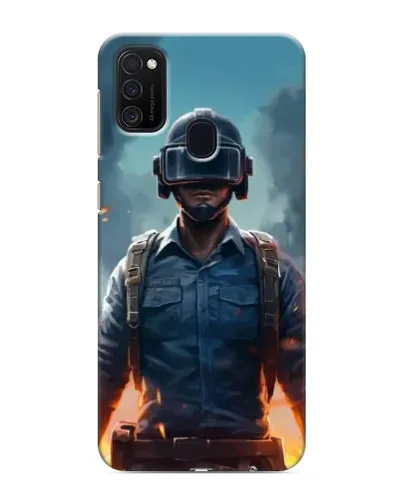 Чехол для Samsung Galaxy M21 с картинкой «PUBG — реалистичный герой»
