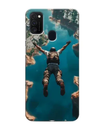 Чехол для Samsung Galaxy M21 с картинкой «PUBG — свободное падение»