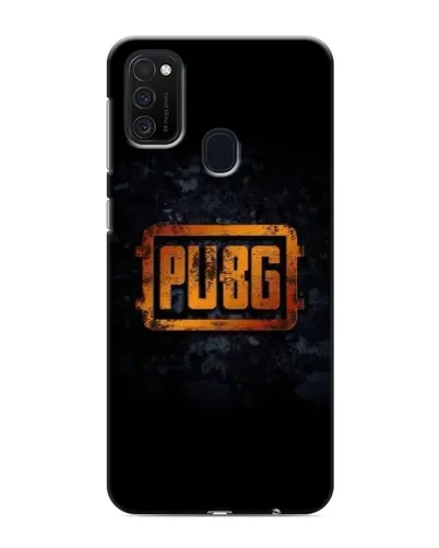 Чехол для Samsung Galaxy M21 с картинкой «PUBG — золотой логотип»