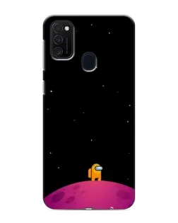 Чехол для Samsung Galaxy M21 с картинкой «Одинокий герой на планете»