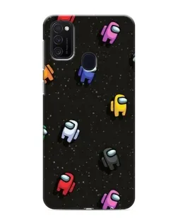 Чехол для Samsung Galaxy M21 с картинкой «Космический паттерн Among Us»