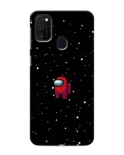 Чехол для Samsung Galaxy M21 с картинкой «Красный Among Us»