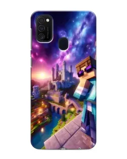 Чехол для Samsung Galaxy M21 с картинкой «Стив и космос»