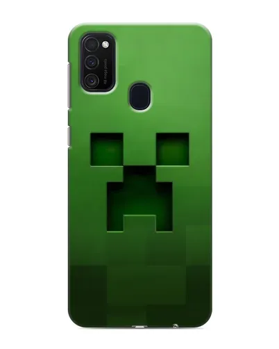 Чехол для Samsung Galaxy M21 с картинкой «Крипер микро-дизайн»