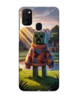 Чехол для Samsung Galaxy M21 с картинкой «Крипер в свитере»