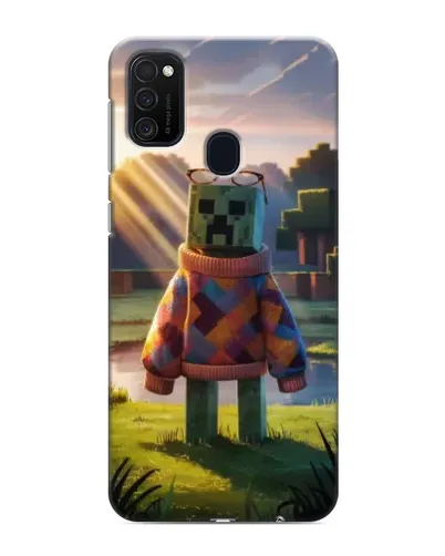 Чехол для Samsung Galaxy M21 с картинкой «Крипер в свитере»