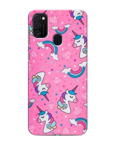 Чехол для Samsung Galaxy M21 с картинкой «Unicorn паттерн розовый» Чехол для Samsung Galaxy M21 с картинкой «Unicorn паттерн розовый»