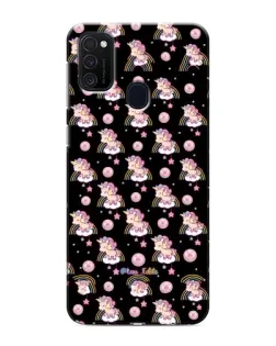 Чехол для Samsung Galaxy M21 с картинкой «Magic Unicorn паттерн»