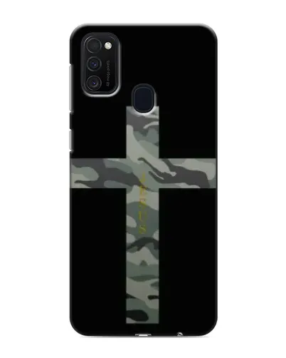 Чехол для Samsung Galaxy M21 с картинкой «Милитари Крест»