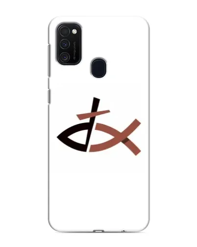 Чехол для Samsung Galaxy M21 с картинкой «Рыба и крест»