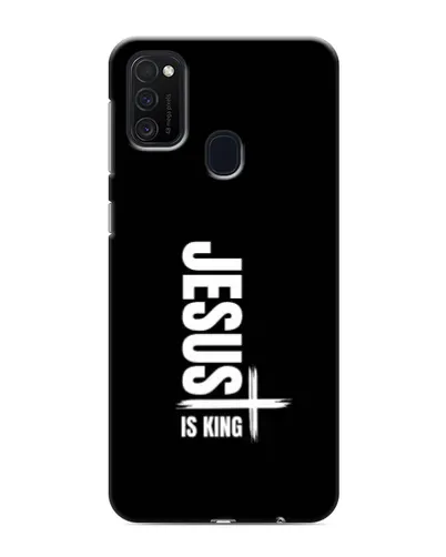 Чехол для Samsung Galaxy M21 с картинкой «Вертикаль веры Jesus»