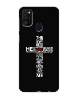 Чехол для Samsung Galaxy M21 с картинкой «Текстовый крест»