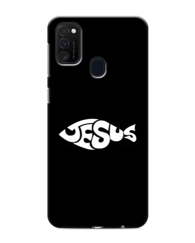 Чехол для Samsung Galaxy M21 с картинкой «Рыба Jesus» Чехол для Samsung Galaxy M21 с картинкой «Рыба Jesus»