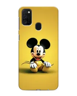 Чехол для Samsung Galaxy M21 с картинкой «Микки на желтом»