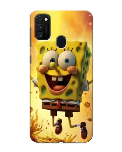 Чехол для Samsung Galaxy M21 с картинкой «Губка Боб прыгает» Чехол для Samsung Galaxy M21 с картинкой «Губка Боб прыгает»