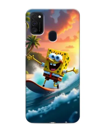 Чехол для Samsung Galaxy M21 с картинкой «Губка Боб серфингист» Чехол для Samsung Galaxy M21 с картинкой «Губка Боб серфингист»