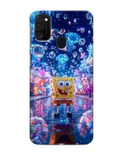 Чехол для Samsung Galaxy M21 с картинкой «Неоновый океан»