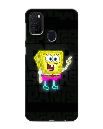 Чехол для Samsung Galaxy M21 с картинкой «Неоновый Губка Боб» Чехол для Samsung Galaxy M21 с картинкой «Неоновый Губка Боб»