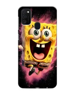Чехол для Samsung Galaxy M21 с картинкой «Взрывной Спанч Боб»