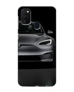 Чехол для Samsung Galaxy M21 с картинкой «Tesla Model S Look»
