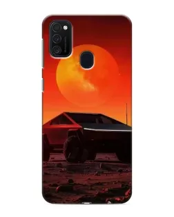 Чехол для Samsung Galaxy M21 с картинкой «Cybertruck на Марсе»