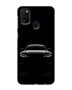 Чехол для Samsung Galaxy M21 с картинкой «Силуэт Tesla Night»