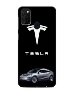 Чехол для Samsung Galaxy M21 с картинкой «Tesla Model Y»