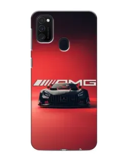 Чехол для Samsung Galaxy M21 с картинкой «Mercedes AMG — красная линия»