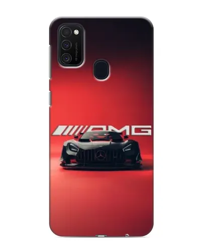 Чехол для Samsung Galaxy M21 с картинкой «Mercedes AMG — красная линия»