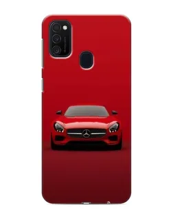 Чехол для Samsung Galaxy M21 с картинкой «Красный Mercedes AMG»