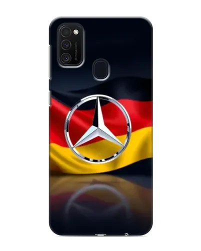 Чехол для Samsung Galaxy M21 с картинкой «Mercedes — флаг Германии»