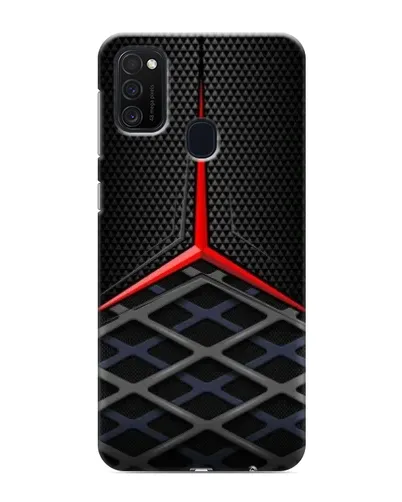 Чехол для Samsung Galaxy M21 с картинкой «Mercedes Carbon Grid»