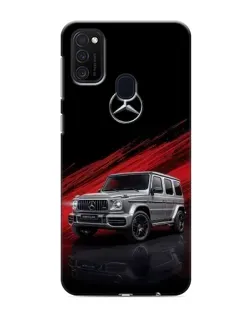 Чехол для Samsung Galaxy M21 с картинкой «Mercedes G-Class красный»