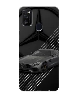 Чехол для Samsung Galaxy M21 с картинкой «Mercedes AMG — графика»