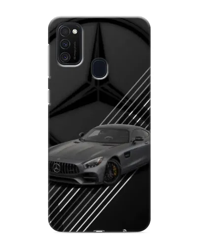 Чехол для Samsung Galaxy M21 с картинкой «Mercedes AMG — графика»