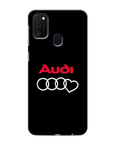 Чехол для Samsung Galaxy M21 с картинкой «Логотип Audi Heart»