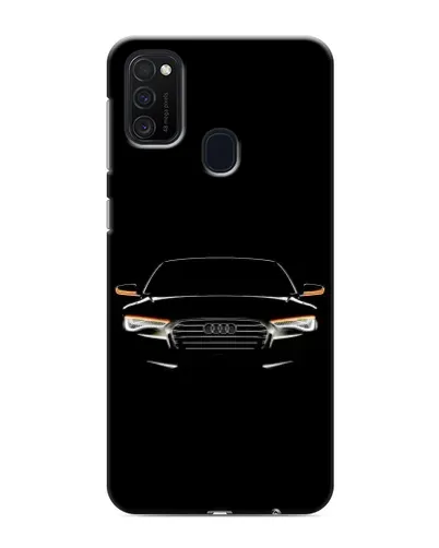 Чехол для Samsung Galaxy M21 с картинкой «Audi — ночной контур»