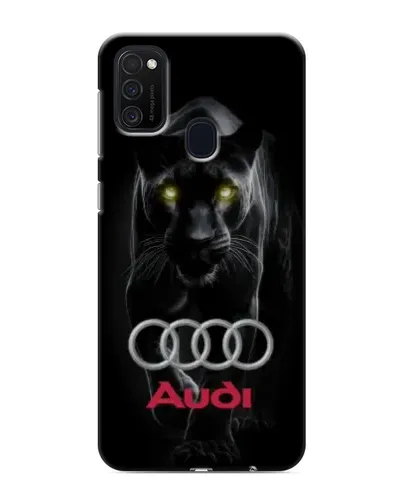 Чехол для Samsung Galaxy M21 с картинкой «Пантера и Audi»