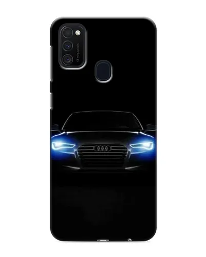 Чехол для Samsung Galaxy M21 с картинкой «Audi в неоне»