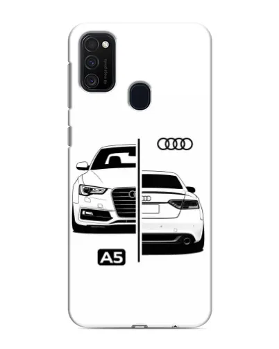 Чехол для Samsung Galaxy M21 с картинкой «Audi — контрастный дизайн»