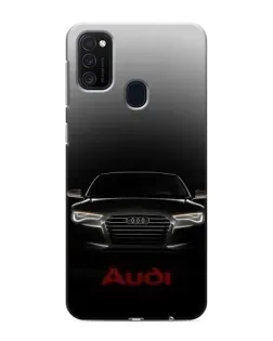 Чехол для Samsung Galaxy M21 с картинкой «Audi — градиентный контур»