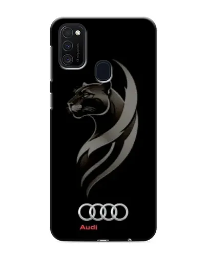 Чехол для Samsung Galaxy M21 с картинкой «Графика — пантера и Audi»
