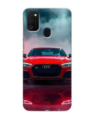 Чехол для Samsung Galaxy M21 с картинкой «Audi RS — красный стиль»