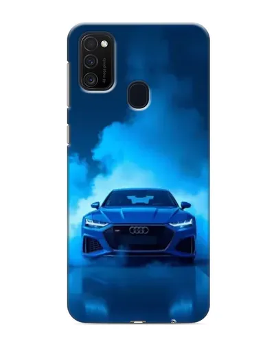 Чехол для Samsung Galaxy M21 с картинкой «Audi — голубая энергия»