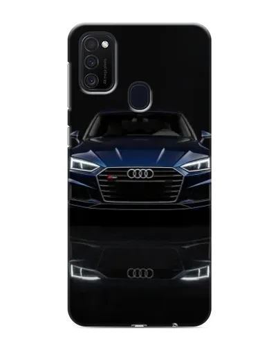 Чехол для Samsung Galaxy M21 с картинкой «Audi — ночное отражение»